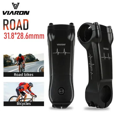 VIARON Road bike stem 31.8 Road Bicycle handlebar stem Lightweight adjustable stem 28.6mm long bike table For fork Steering Tube