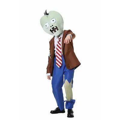 2025Children's Performance Costumes Halloween Parent-child Costumes Plant Vs Zombies Zombies Role-playing Costumes Full Costumes