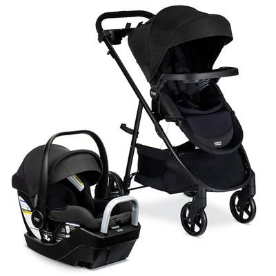 Britax Willow Brook S+ Travel System with Alpine Anti-Rebound Base - Raven Black