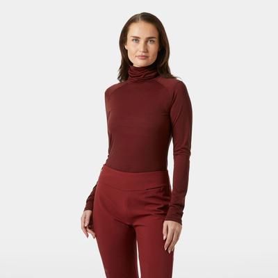 Helly Hansen Women's Durawool High Neck Long Sleeve Red M