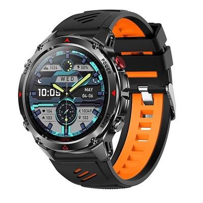 ht37 smartwatch da 1,46 pollici smartwatch militare bluetooth chiamata smartwatch gps integrato bussola barometrica altimetro 3atm smartwatch sportivi impermeabili