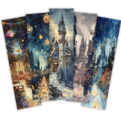 32pcs, Retro Christmas Bookmarks, suitable for back-to-school season, Christmas, Halloween, teachers, readers, and birthdays.