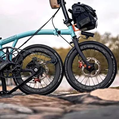 SILVEROCK Carbon Wheels External 5-7 Speed High Profile Disc Brake Wheelset 16" 349 355 for Brompton 3Sixty Folding Bicycle