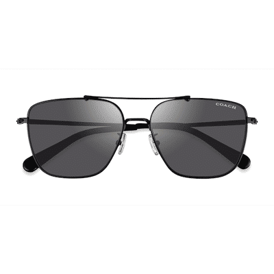 Unisex s aviator Matte Black Metal Prescription sunglasses - Eyebuydirect s Coach HC7137 CA576