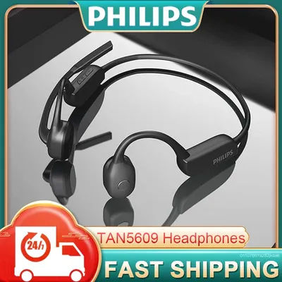 Philips TAN5609 casque à Conduction osseuse sans fil Bluetooth sport écouteurs HD micro appel réduction du bruit casque 180 mAh longue durée de vie