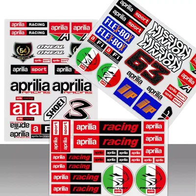 Motocross Motorcycle Body Decoration Stickers PVC Waterproof Reflective Helmet Decal Personalized Modification Accessories