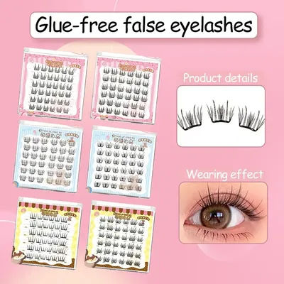 Glue-free Lashes Cluster Zero Touch Feeling· Liquid Bond Eyelashes Ultra-thin Sheet Series False Eyelashes Segmented Lashes