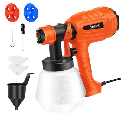 Paint Sprayer, Electric Paint Sprayer for Sheds,Decking,Furniture,800ML/MIN Paint Sprayer with 3 Nozzles(1.0mm/1.8mm/2.5mm)