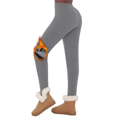 Super Soft Fleece Lined Leggings Women, Workout Yoga Running Thermal Warm Pants For cold winter