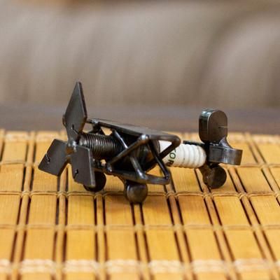 'Artisan-Made Upcycled Plane Metal Sculpture from Mexico'