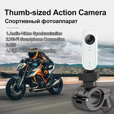 ​Action Camera 1080P WIFI EIS Long Battery Life Meeting Recording Sports Motorcycle Driving Recorder 128GB Memory Card​