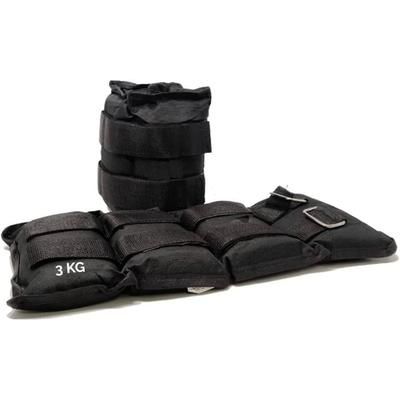 FFitness Coppia Pesi per Caviglie e Polsi da 3 Kg Regolabili a Strappo