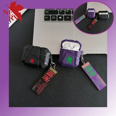 EVANGELION EVA Anime Custodia per Airpods 4 Pro 2 3 Accessori per auricolari Auricolare Bluetooth Silicone Apple Air Pod 3/2/1 Cover Shell