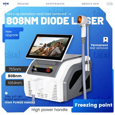 Newest 808 Alma Diode Laser Hair Removal Professional Machin 3 wavelengths skin rejuvenation soprano laser machine