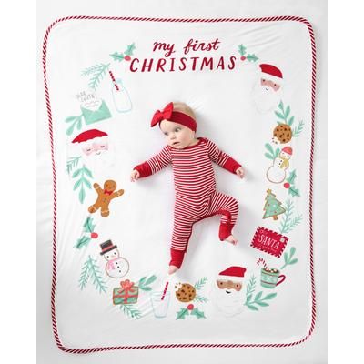 My First Christmas Milestone Plush Blanket - OSFA
