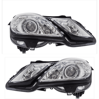Hella Headlight Clear Lens, Driver & Passenger Side, 1-year limited warranty SET-H57011705141-A