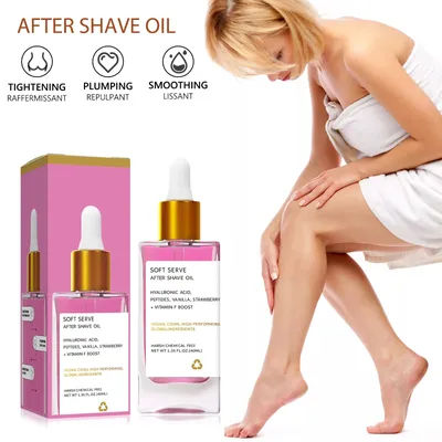 1-3pcs After Shave Oil Strawberry/Apple /Donut For Smooth Skin Moisturizes Soft Deep Hydration Reduce Redness Irritation 40ML