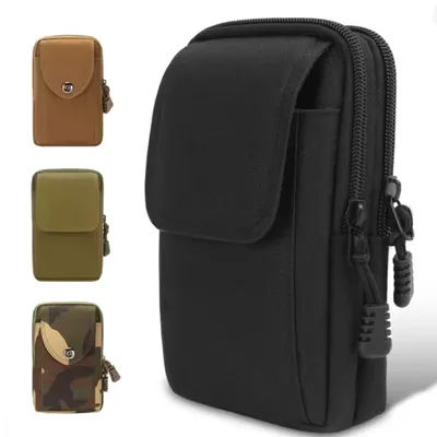 Oxford Waist Packs Vintage Outdoor 6.5inch Sport Mobile Phone Bag Men Wear Belt Waist Bag Mini Chest Bag For Boy Crossbody Bag