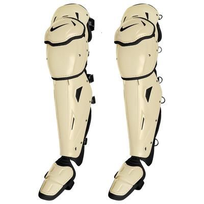 Nike Diamond Elite Baseball Catcher's Leg Guards Khaki/Black