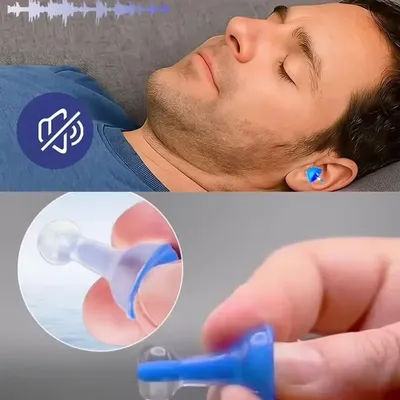 Newest Reusable Noise Reduction Sleeping Earplug Ear Protection Plug Soft Innovative Inflatable Earplugs Improve Sleep Quality