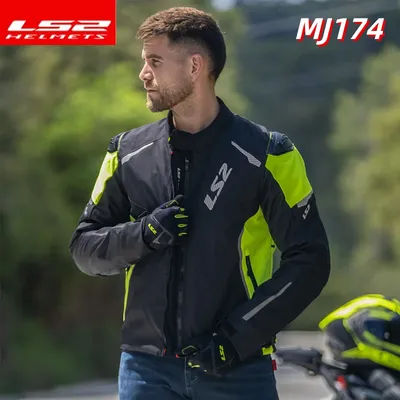 LS2 MJ174 Motorcycle Jacket LS2 ZOOM Moto Racing Riding Clothing Breathable Men Women Motocross Soft Armor Clothing CE Certified