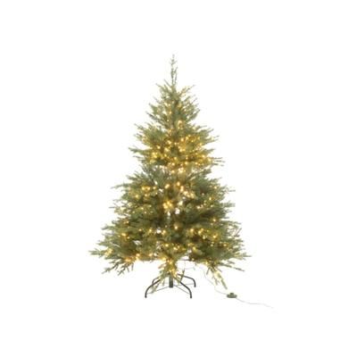 Albero di Natale artificiale verde con 600 LED H.150 cm