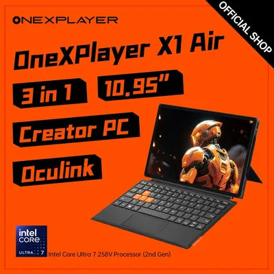 OneXPlayer X1 air The Ultimate On-the-Go Gaming PC: OneXPlayer X1 Air with LPDDR5x 32GB RAM Handheld Gaming PC​