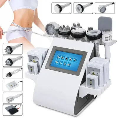 Ultrasonic Cavitation 9 In 1 40K Vacuum Radio Frequency Laser Lipolaser Machine Professional Body Molding Massage Equipment