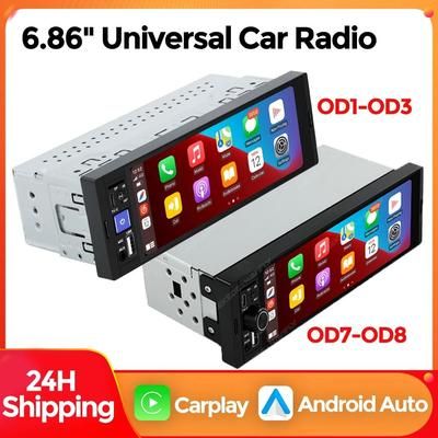 MEKEDE 686 Inch 1Din Carplay Android Auto MP5 Car Radio wireless Carplay 2