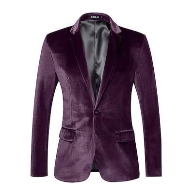 Il grande Gatsby Completi Blazer Blazer Per uomo Retrò Vintage Anni 1920 Velluto Costume originale Adulti Capodanno Mascherata Festa Sera Cappotto