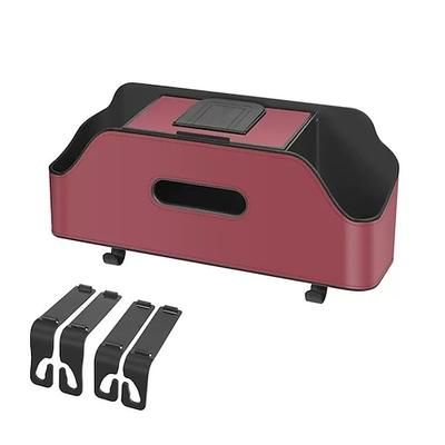 Organizer 3 in 1 per sedile posteriore auto con scatola per fazzoletti Borsa portaoggetti multifunzionale per il sedile del veicolo, mantieni la tua auto pulita e in ordine
