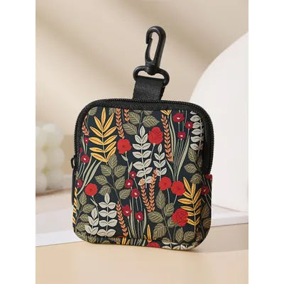 Large capacity coin wallets with plant patterns, digital printed coin wallets, and storage bags are ideal choices for gifts