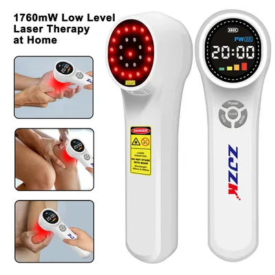 ZJZK Class 4 Laser Physical Therapy Neuropathy 660nm Cold Device 810nmx4diodes+980nmx4diodes Laser For Muscle Knots Dysmenorrhea