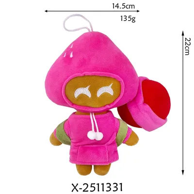 Shadow Milk Cookie Plush Run Kingdom Demon Cookie Plush Cartoon Game Silent Plushie Cute Stuffed Doll Soft Pillow Toy Gifts