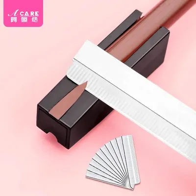 Pencil sharpener/eyebrow pencil A1-easy to use pull line duckbill eyebrow pencil for beginners, portable beauty thrush