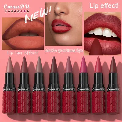CmaaDU 8 colors matte love velvet texture love lipstick lasting white waterproof non-color loss non-stick lipstick