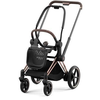 Cybex OPEN BOX ePriam 2 Electronic Assist Stroller Frame - Rose Gold / Brown