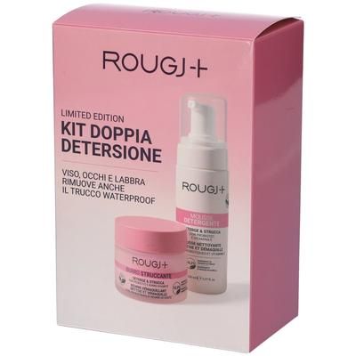 Rougj+ Kit Doppia Detersione Burro Struccante + Mousse Detergente 1 pz