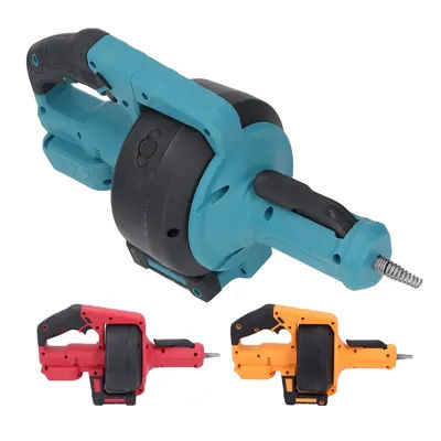 Cordless Electric Drain Auger Auto Feed Plumbing Snake Drain Tool Power Hair Removal for Sewer Bathroom 3/4in-2in Pipe