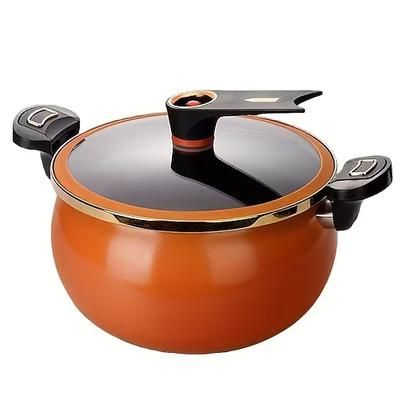 1 pezzo pentola a pressione micro paffuta per uso domestico da 7 l grande capacità 26 cm pentola per stufato pentola antiaderente multifunzionale fornello a induzione gas adatto