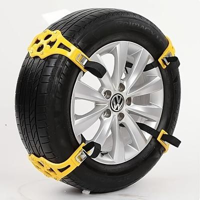 4/8 catene da neve per auto, ruote con pneumatici da fango, spesse cinture antiscivolo per auto/suv/camion, portatili, facili da montare, trazione di emergenza per auto