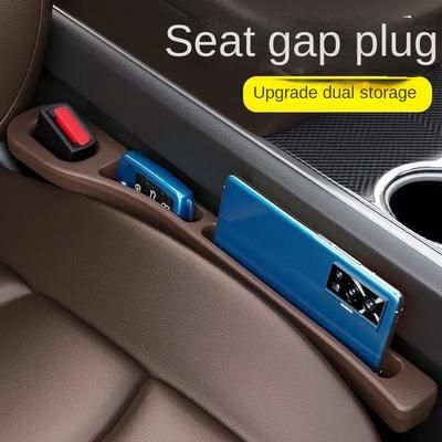 Leak Proof Strip Artifact, Car Seat Gap Filler Strips, Crack Storage Box, Practical Car Interior Supplies Collection red