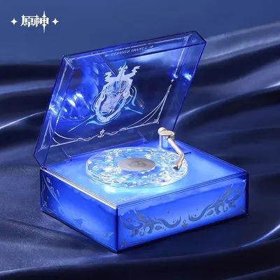 [Genuine] miHoYo Game Genshin Impact Neuvillette Bluetooth Speaker AUX/TF Card CD Player Desktop Ornament Prop Cosplay Xmas Gift