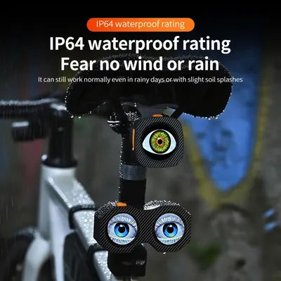 Devil's Eye Lamp Motorcycle Electric Bicycle Rear Light Rear Mirror Modification Eye Eagle Eye LED Dynamic Atmosphere APP Contro