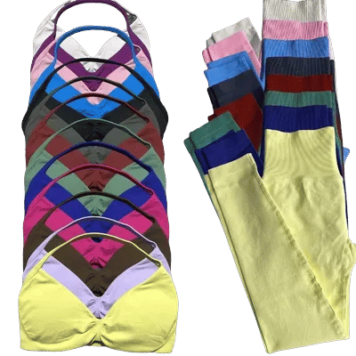 2 Piece Yoga Set Strappy Bra&Leggings Gril's Women's Resistance Training Yoga Pilates Gym Workout Suit High Elastic Seamless Set