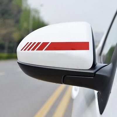 Starfire auto specchietto retrovisore adesivi per auto strisce riflettenti avvertimento guida sicura decalcomanie per auto freccia piuma design specchietto retrovisore accoppiato adesivi cinque colori