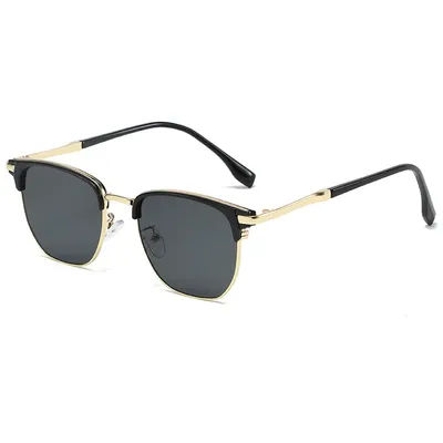 Nouvelles Lunettes de Soleil Carrées Vintage pour Femmes et Hommes, Monture Métallique de Marque, Lunettes de Soleil pour Femme, Lunettes de Vue pour Homme et Femme