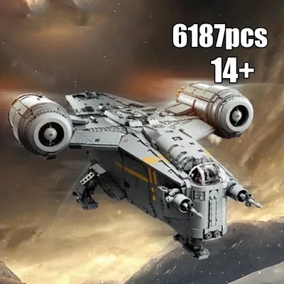 6187 PCS Compatible 75331 Large The Razor Crest Building Blocks Bricks Kids Christmas Birthday Gifts Toys Collectors Edition