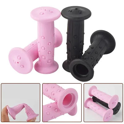 1 Pair 14-16 Inch Bicycle Handle Bar Grips 18mm For BTWIN Anti-slip Rubber Handlebar Sleeve For Kids Bike Tricycle