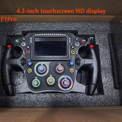 PC F1Pro/Lite Steering Wheel Formula Racing Simulator Game Touchable High-Definition Screen For Thrustmaster Fanatec MOZA